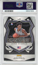 James Wiseman 2020 Panini Prizm DP Cracked Red Ice Rookie Card #82 (PSA)