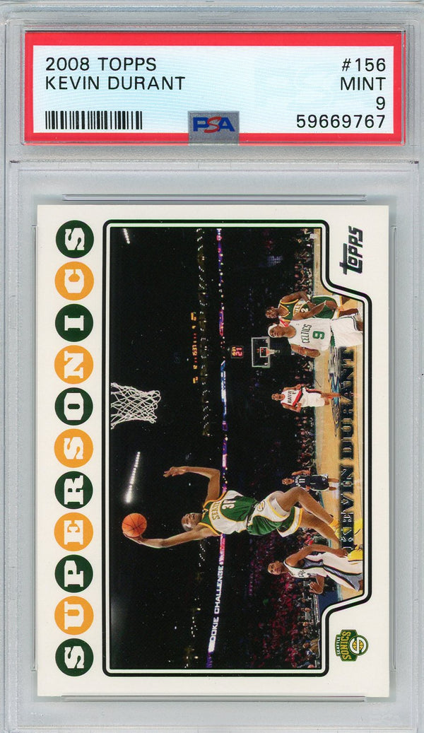 Kevin Durant 2008 Topps Card #156 (PSA Mint 9)