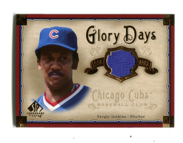 Fergie Jenkins 2005 Upper Deck SP Glory Days Jersey Card #GDFJ