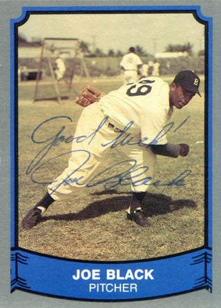 Joe Black Autographed 1989 Pacific Card #177