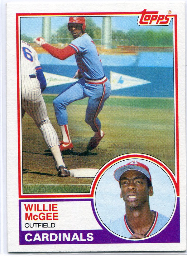 Willie McGee 1983 Topps Rookie Card