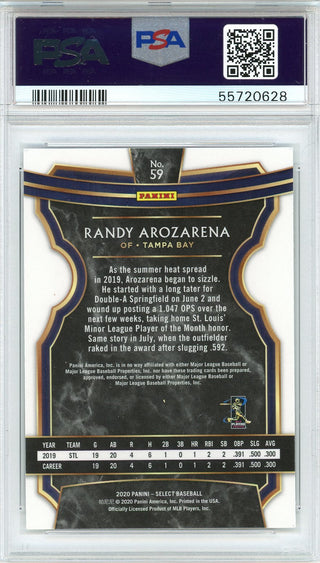 Randy Arozarena 2020 Panini Select Rookie Card #59 (PSA)