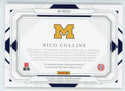 Nico Collins 2021 Panini National Treasures Collegiate Rookie Jersey Card