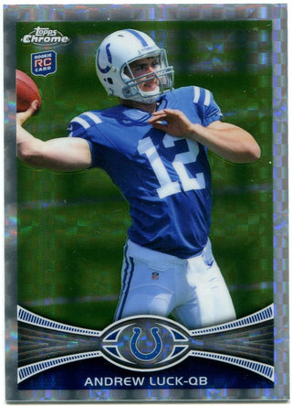 Andrew Luck Topps Chrome 2012 X-Fractor Rookie Card