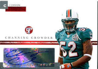 Channing Crowder 2005 Topps Autographed Card 986/1500