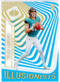 Trevor Lawrence 2021 Panini Illusions Illusionists Light Blue Rookie Card #ILL-10