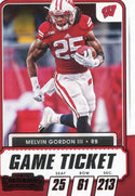 Melvin Gordon III 2021 Panini Contenders Card