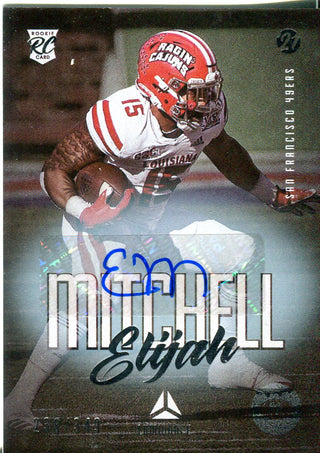 Elijah Mitchell 2021 Panini Luminance Autographed Rookie Card 238/349 #200