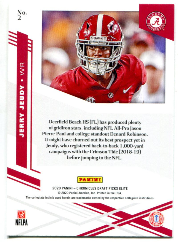 Jerry Jeudy 2020 Panini Chronicles Draft Picks Elite Rookie Card