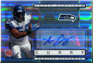 Aaron Curry 2009 Topps Platinum Rookie Autographed Card 31/350