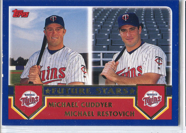 Michael Cuddyer & Michael Restovich 2002 Topps Rookie Card