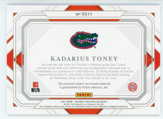 Kadarius Toney 2021 Panini National Treasures Collegiate Rookie Jersey Card