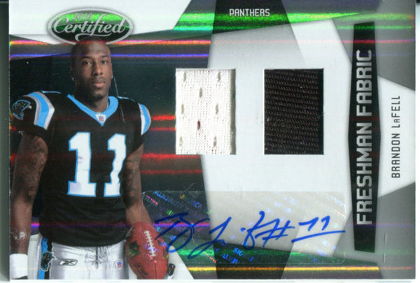 Brandon LaFell 2010 Certified Rookie Patch Autographed Card 149/599