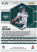 Zach Wilson 2021 Panini Mosaic Blue Prizm Rookie Card #302