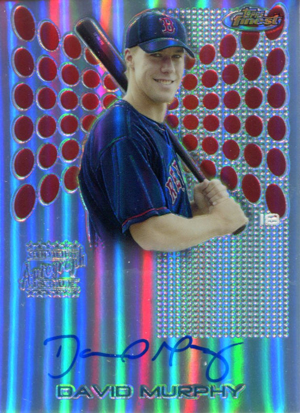 David Murphy Autographed 2004 Topps Finest Refractor Card