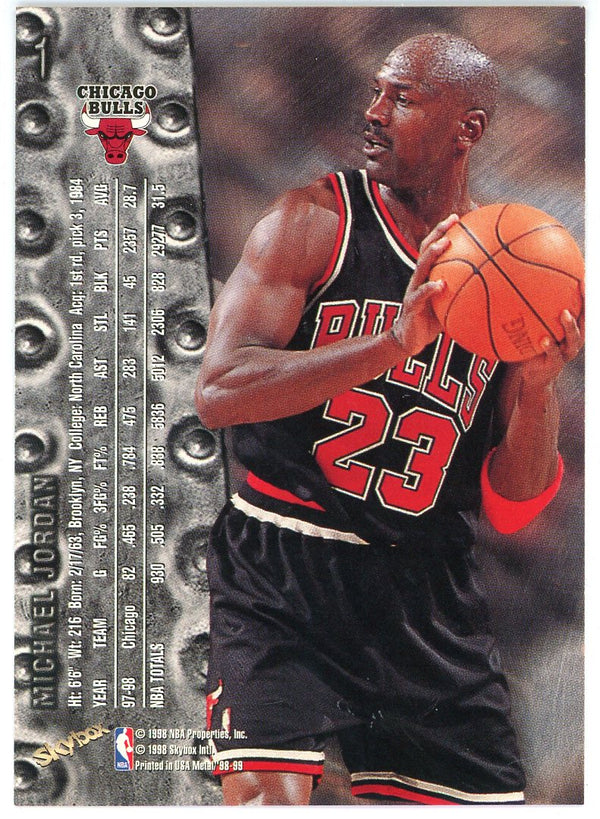 Michael Jordan 1998-99 Fleer Metal Universe Card #1