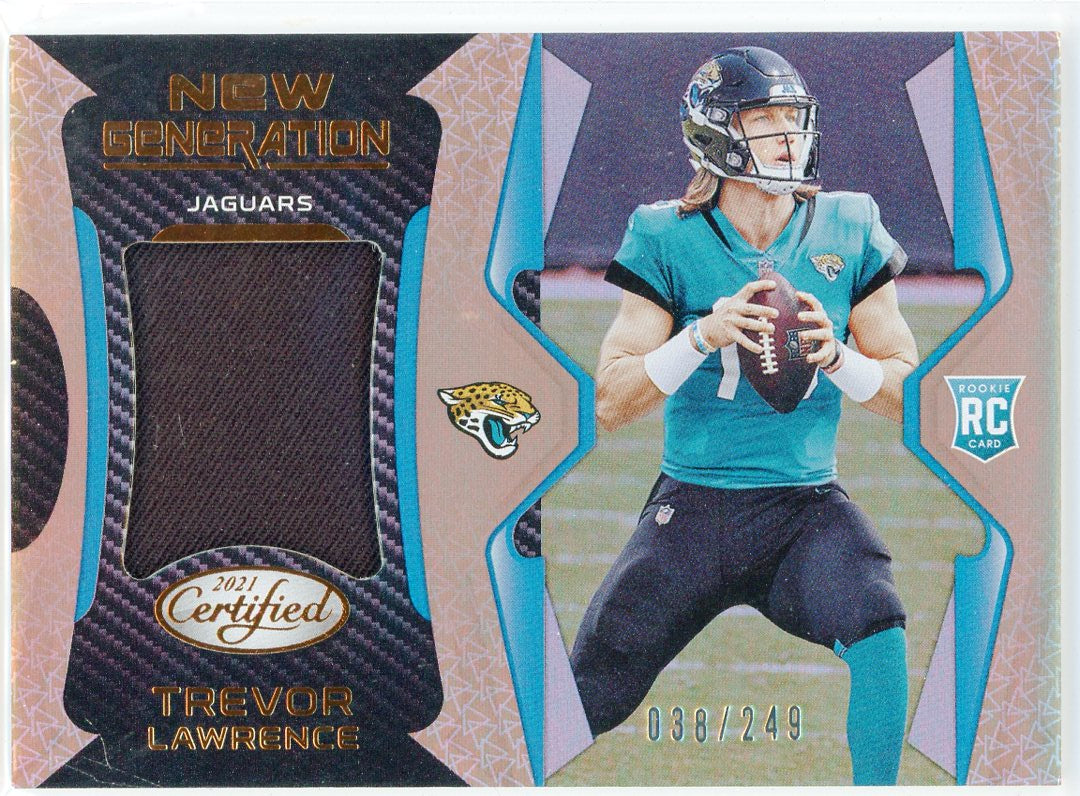 Trevor Lawrence 2021 Panini Certified New Generation Patch Rookie Card ...