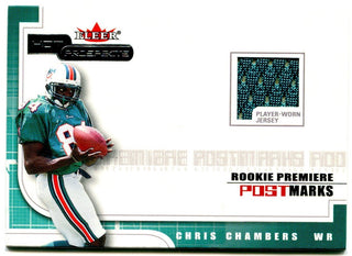 Chris Chambers Fleer Hot Prospects Rookie Premiere Post Marks Jersey Card 1125/1500