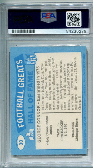 George Connor 1988 Autographed Swell Football Card (PSA)