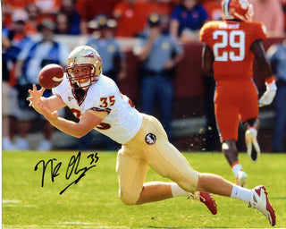 Nick O'Leary Autographed Diving Catch vs Clemson 8x10 Photo