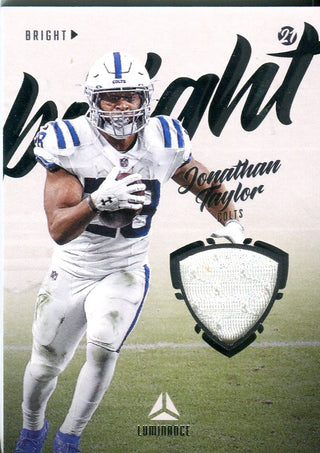 Jonathan Taylor 2021 Panini Luminance Jersey Card #BB-JT
