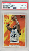 Shaquille O'Neal 1996 Topps Season's Best Card #3 (PSA NM-MT 8)
