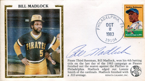 Bill Madlock Autographed First Day Cover