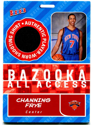 Channing Frye Bazooka All Access Authentic Shooting Shirt Card #BAA-CF