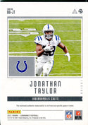 Jonathan Taylor 2021 Panini Luminance Jersey Card #BB-JT