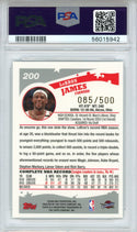 LeBron James 2005 Topps Black Border Card #200 (PSA)