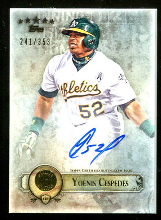 Yoenis Cespedes 2013 Topps Five Star Autographed Card #241/353