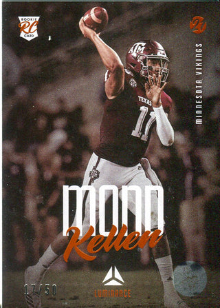 Kellen Mond 2021 Panini Luminance Rookie Card 17/50 #103