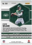 Zach Wilson 2021 Panini Mosaic Yellow Prizm NFL Debut Rookie Card #243