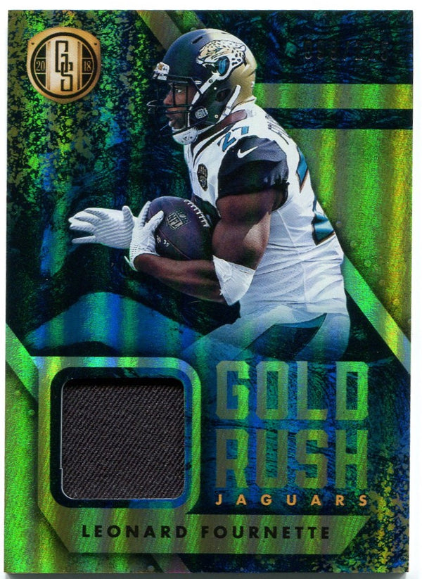 Leonard Fournette Panini Gold Standard Gold Rush 2018 Patch Card 099/125