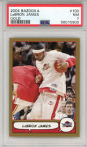 LeBron James 2004 Bazooka Gold Card #100 (PSA)