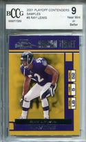 Ray Lewis 2001 Playoff Contenders Samples #8(BCCG) Grade 9
