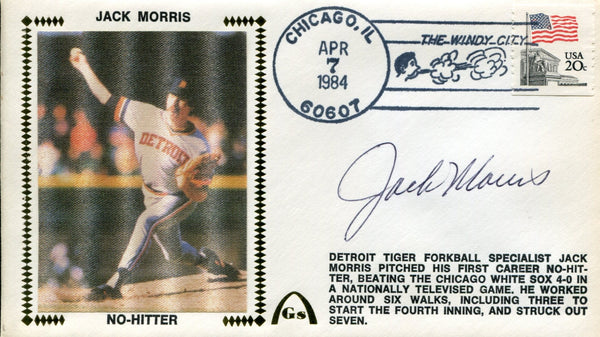 Jack Morris Autographed First Day Cover