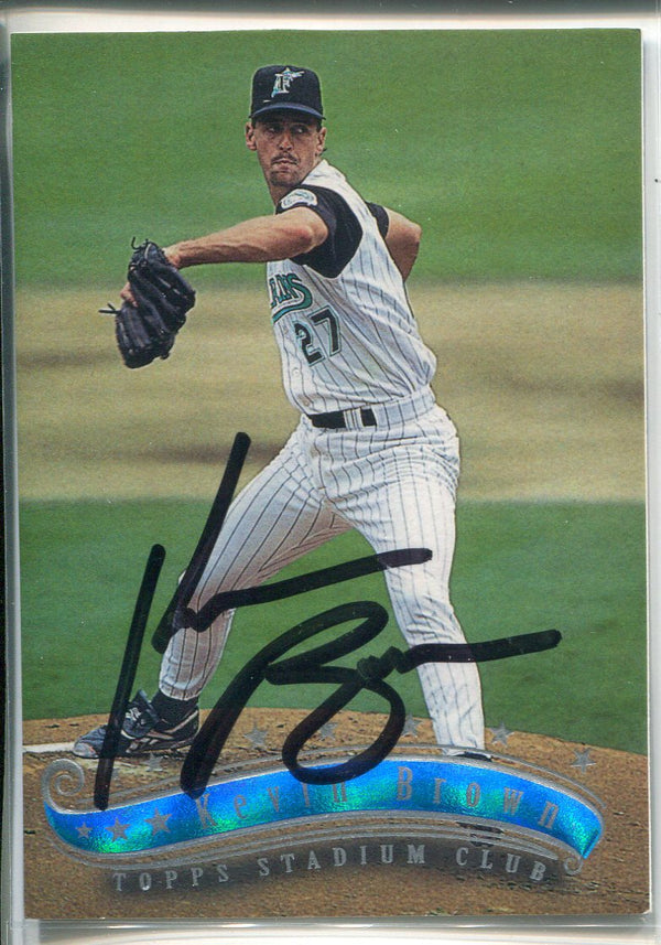 Kevin Brown Autographed 1997 Topps Stadium Club Card