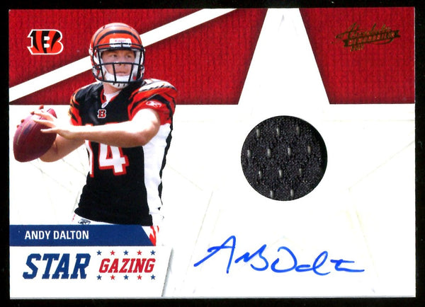 Andy Dalton 2011 Player Worn/Autographed Card #41/49