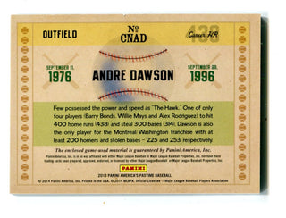 Andre Dawson 2013 Panini Americas Pastime Jersey Card #CNAD 2/125