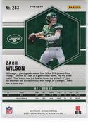 Zach Wilson 2021 Panini Mosaic Yellow Prizm NFL Debut Rookie Card #243
