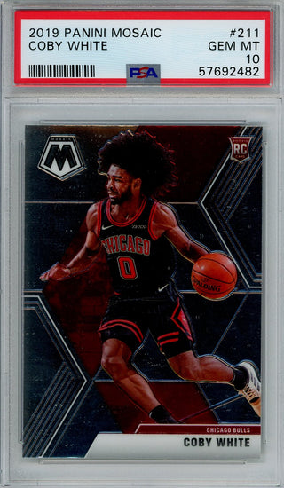 2021-22 Panini Mosaic Coby White Chicago Bulls #7