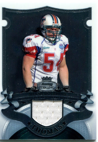 Zach Thomas Bowman Sterling Authentic Pro Bowl Jersey Card