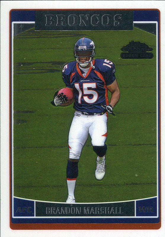 Brandon Marshall Unsigned 2006 Topps Chrome Rookie Card