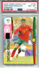 Cristiano Ronaldo 2006 Panini World Cup Germany #169 PSA NM-MT 8 Card