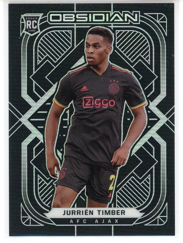 Jurrien Timber 2021-22 Panini Obsidian Soccer Rookie Card #161