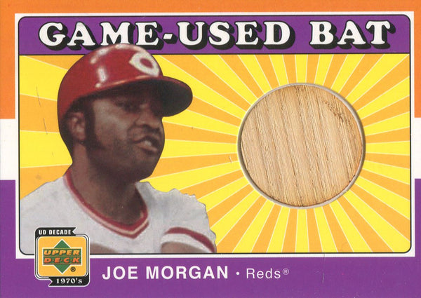 Joe Morgan 2001 Upper Deck Bat Card