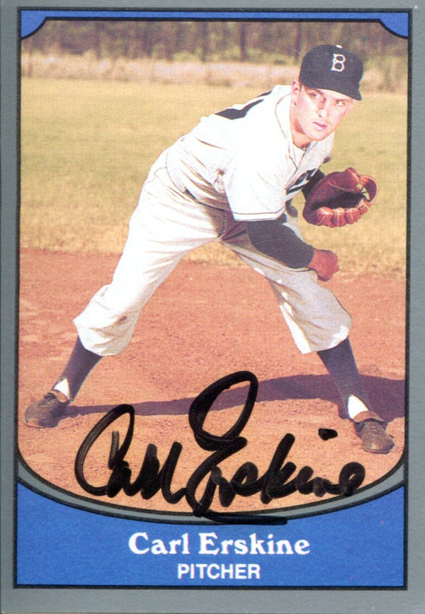 Carl Erskine Autographed 1990 Pacific Card #14