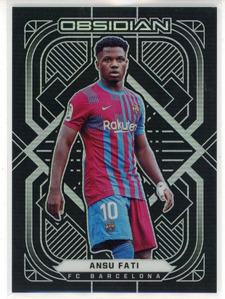 Ansu Fati 2021-22 Panini Obsidian Soccer Card #32