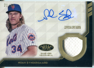 Noah Syndergaard Autographed 2018 Topps Tier One Jersey Card #AT1R-NS